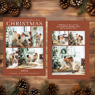 Merry Christmas Multi Photo Holiday Card