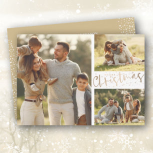 Merry Christmas Multiple Photo Holiday Card