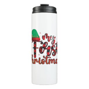Merry Christmas My First Christmas Thermal Tumbler