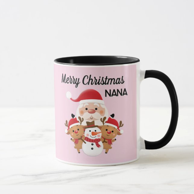 Merry Christmas nana gift Mug (Right)