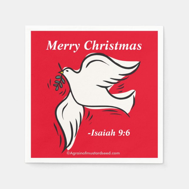 Merry Christmas Napkin (Front)