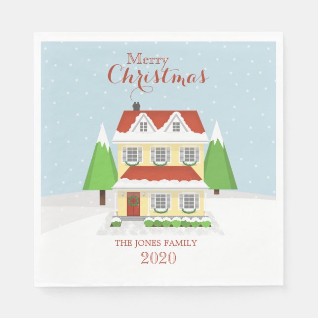 Merry Christmas Napkin (Front)