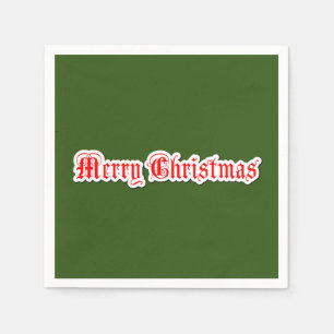 Merry Christmas Napkin