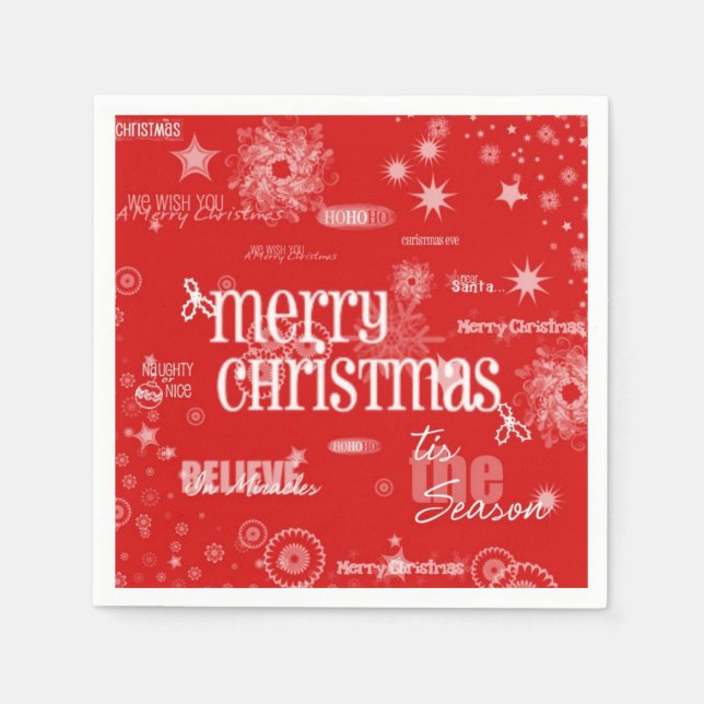 Merry Christmas Napkins (Front)