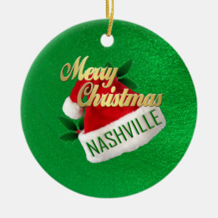 Merry Christmas Nashville Ornament