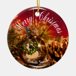 Merry Christmas Nashville Ornament RD