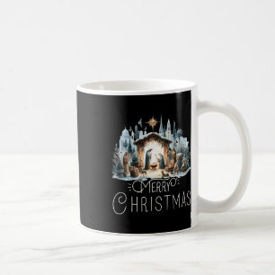 Merry Christmas Nativity Scene North Star By Jesus Coffee Mug