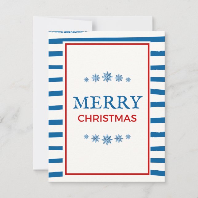 Merry Christmas Nautical Holiday Card (Front)