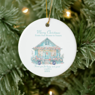 Merry Christmas Neighbour beach house Ornament