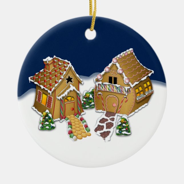 Merry Christmas Neighbour Ceramic Ornament (Front)