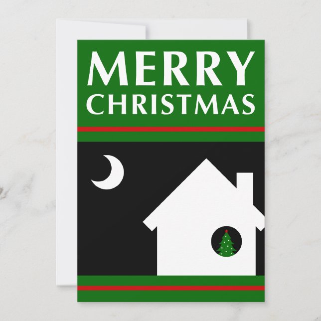 merry christmas new address announcement (Front)