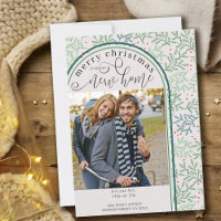 Merry Christmas New Home Photo Winter Greenery