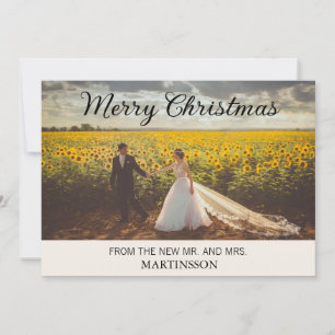 Merry Christmas New Mr. Mrs. Photo Holiday