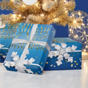Merry Christmas & New Year! 20XX Gold Luxury Wrapping Paper