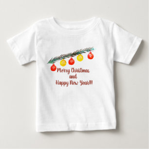 Merry Christmas, New Year Baby Shirt