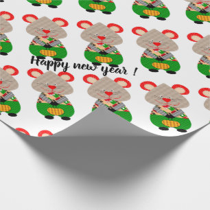 Merry Christmas, new year, Christmas, merry, rat Wrapping Paper