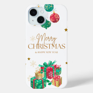 Merry Christmas New Year Greeting iPhone 15 Case