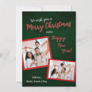 Merry Christmas & New Year Photo Holiday Card