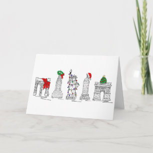 Merry Christmas New York City NYC Xmas Holiday Card