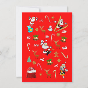 Merry Christmas Nice Naughty 25 December Christmas Thank You Card