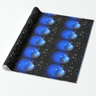 Merry Christmas night sky Wrapping Paper