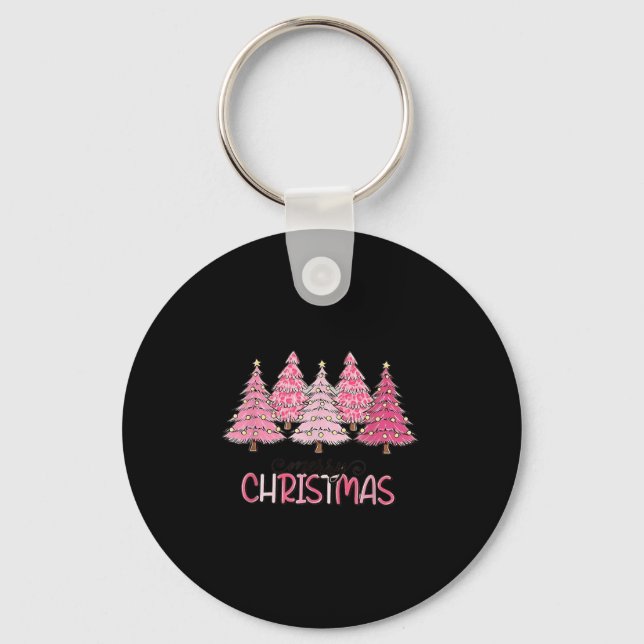 Merry Christmas Nk Christmas Tree Nk Christmas Cos Keychain (Front)