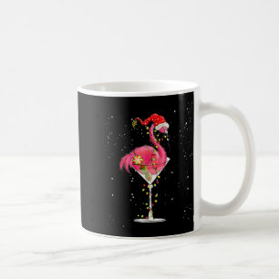 Merry Christmas Nk Flamingo Wine Drinking Lights X Coffee Mug