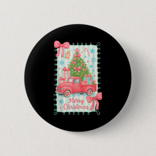 Merry Christmas Nk Truck Family Matching Pajamas G 2 Inch Round Button