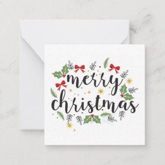 Merry Christmas , Note Card, Greeting card
