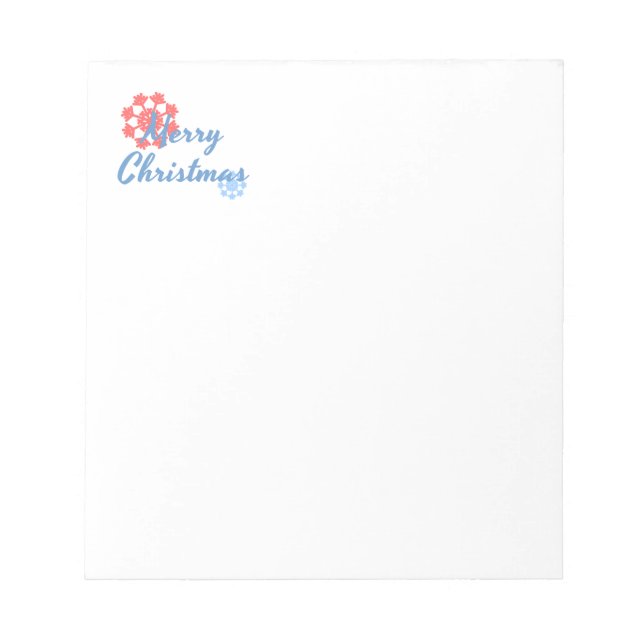Merry Christmas Notepad (Front)