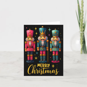 Merry Christmas Nutcracker Ballet Dance Women Kids Card