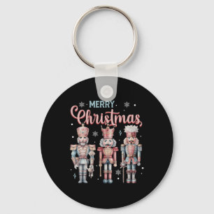 Merry Christmas Nutcracker Ballet Festive Xmas Men Keychain