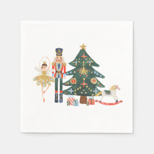Merry Christmas Nutcracker Ballet Napkin