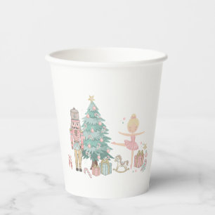 Merry Christmas Nutcracker Ballet Watercolor baby  Paper Cups