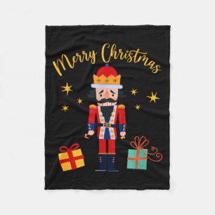 Merry Christmas - Nutcracker  Fleece Blanket