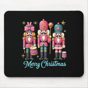 Merry Christmas Nutcracker Friends Family Matching Mouse Pad