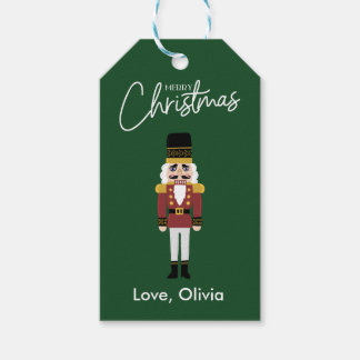 Merry Christmas Nutcracker Gift tag Custom