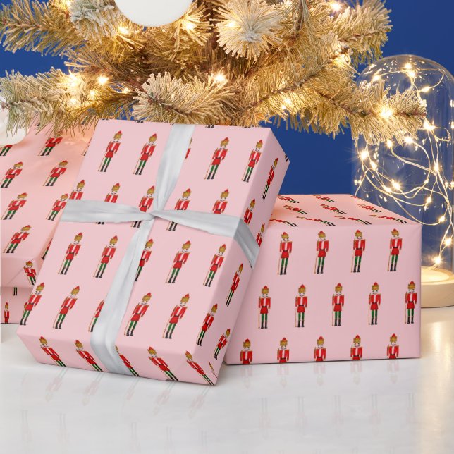 Merry Christmas Nutcracker Kids Characters Wrapping Paper (Holidays)