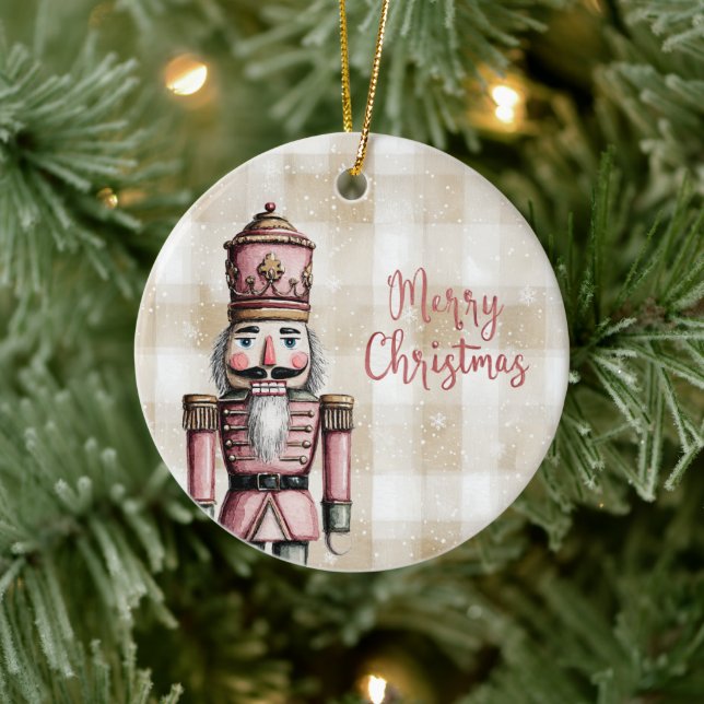 Merry Christmas Nutcracker Ornament (Tree)