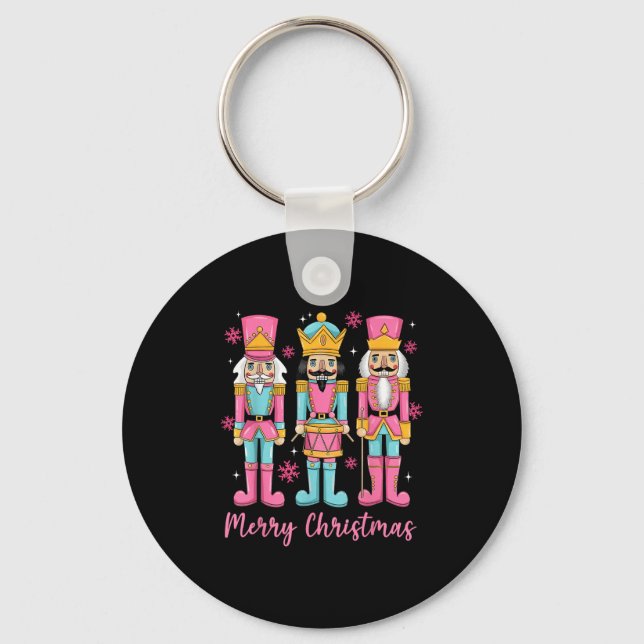 Merry Christmas Nutcracker Squad Nk Pyjamas Women  Keychain (Front)