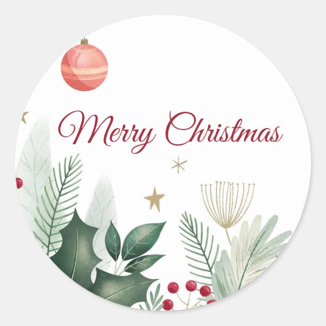 Merry Christmas NZ stickers (Front)