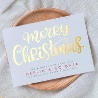 Merry Christmas on White Premium | Gold Business