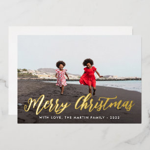 Merry Christmas One Photo Holiday