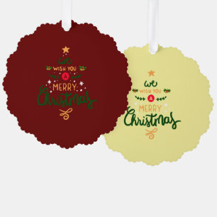 Merry Christmas Ornament