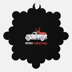 MERRY CHRISTMAS ORNAMENT CARD