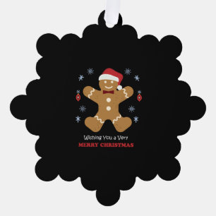 merry christmas ornament card