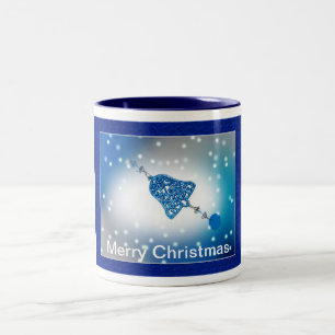 Merry Christmas Ornament Customizable Two-Tone Coffee Mug