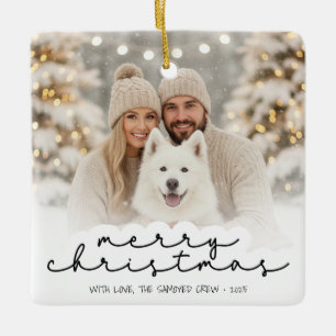 Merry Christmas Ornament For Dog Owners & Lovers