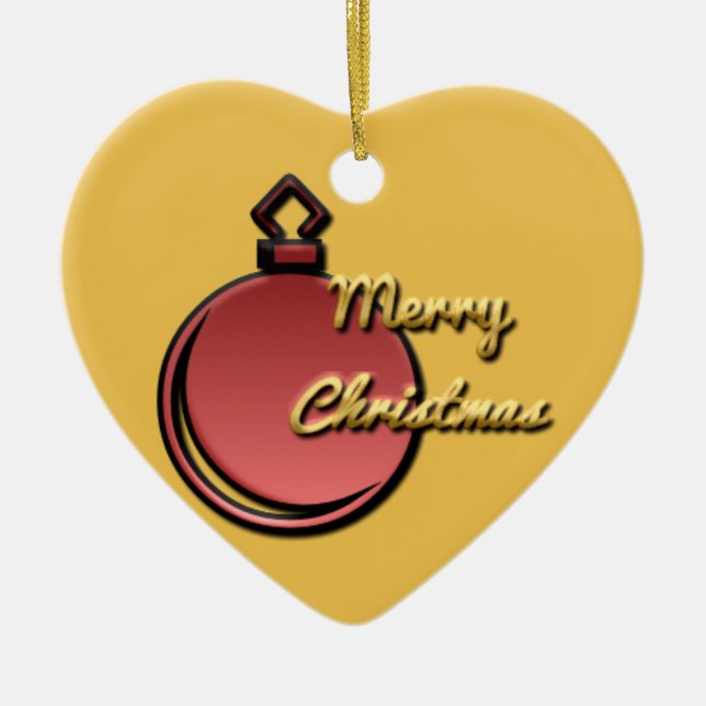 Merry Christmas ! ornament, for sale ! Ceramic Ornament (Front)