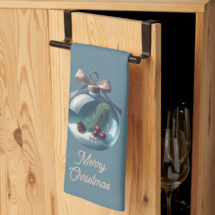 Merry Christmas Ornament Kitchen Towel